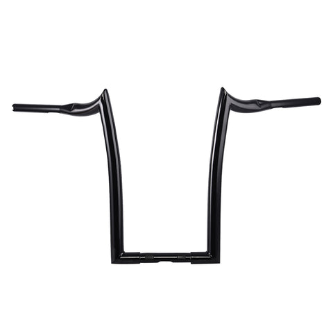 Santee 1-1/2" Fat 20" Rise Handlebar Gloss Black Chrome Fit For Harley Big Twin Sportster Road King