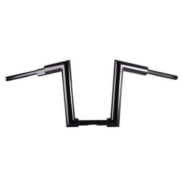 Santee Gloss Black 2" Fat 16 - Rise Beefies Handlebar for Harley Softail Dyna 1.25" Clamp