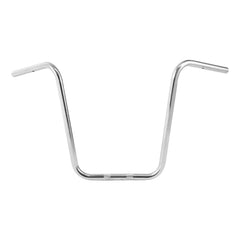 Santee 18" Rise Ape Hanger Handlebars Pre-Drilled Matte Black Chrome Fit For Harley 1'' Clamp