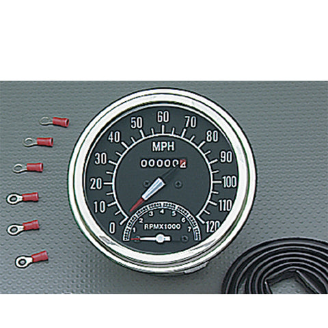 Custom Chrome Speedometer with 2240:60 Ratio Fit For Harley FL 1981-1984 FXWG 1984-1986