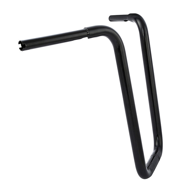 Santee 1-1/4" Ape Hanger Handlebar 18” Rise Fit For Harley Road King 14-up Matte Black Chrome