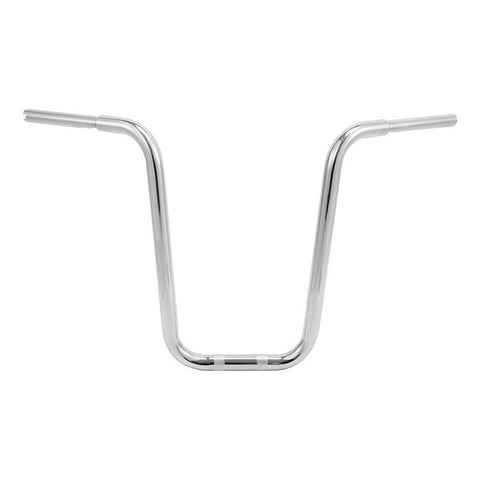 Santee 1-1/4" Ape Hanger Handlebar 18” Rise Fit For Harley Road King 14-up Matte Black Chrome