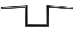 Jammer Gloss Black 1" Fat 8” Rise 60's Handlebar Without Indent Fit For Harley 1" Clamp