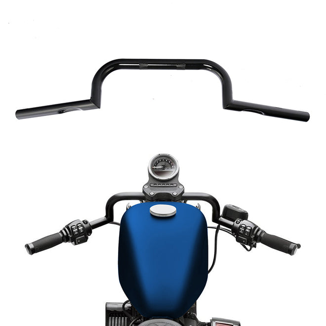 Jammer 1" Upsides Handlebars Vintage Custom Models 5" Rise 28.3" Width Gloss Black Chrome