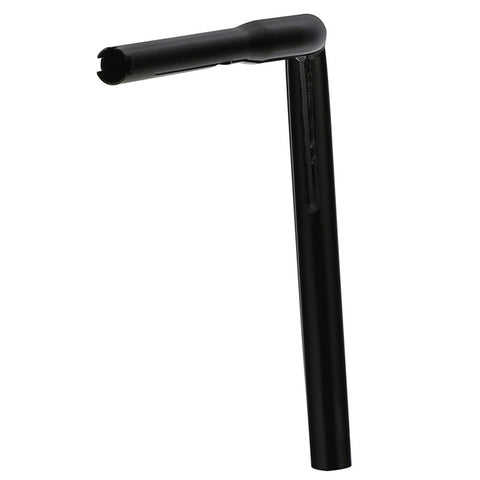 Santee 14" Rise 1.25" T-Bar Straight-Up Handlebar Chrome Gloss Black Fit For Harley 3.5 C to C Hole