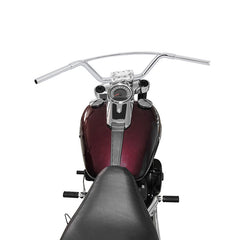 Jammer 1" Clamp Area Hollywood Handlebars Old School 6" Rise 36" Width Matte Black Chrome