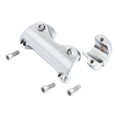 Custom Chrome 1.25'' Handlebar Bar Risers Top Clamp Gloss Black Chrome Fit For Harley Touring Road Glide 2015-up