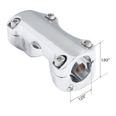 Custom Chrome 1.25'' Handlebar Bar Risers Top Clamp Gloss Black Chrome Fit For Harley Touring Road Glide 2015-up