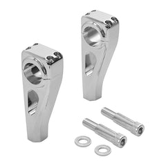 Custom Chrome Universal 4.5"Handlebar Top Risers Chrome Fit For Harley Honda Honda 1.25'' Bars