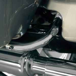 TCMT Hard Saddlebag Guard Mount Brackets For Harley Touring Road King 1997-2008 - Chrome & Black