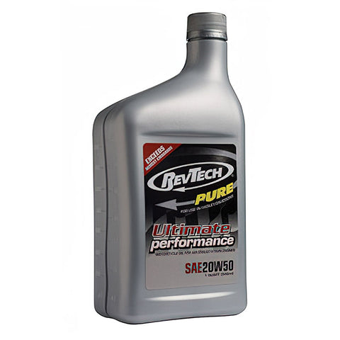 Revtech Oil RevTech 12 Qt Motorcycle Lubricant SAE 20W50 Fit For Harley Air Cooled ...