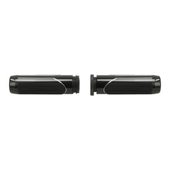 Custom Chrome Gloss Black Handlebar Hand Grips Fit For Harley Touring 2008-up TBW Applications
