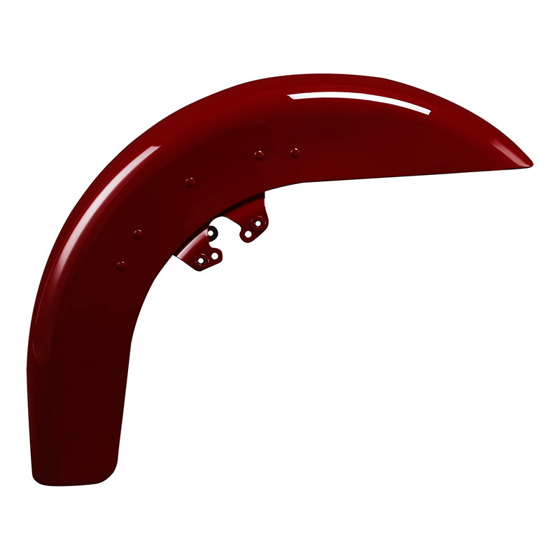 HR3 Billiard Red Motorcycle 18" Wide Tire Front Mudguard Fender For Harley Touring Models 2014-2023