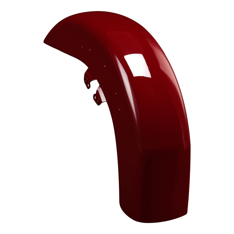 HR3 Billiard Red Motorcycle 18" Wide Tire Front Mudguard Fender For Harley Touring Models 2014-2023