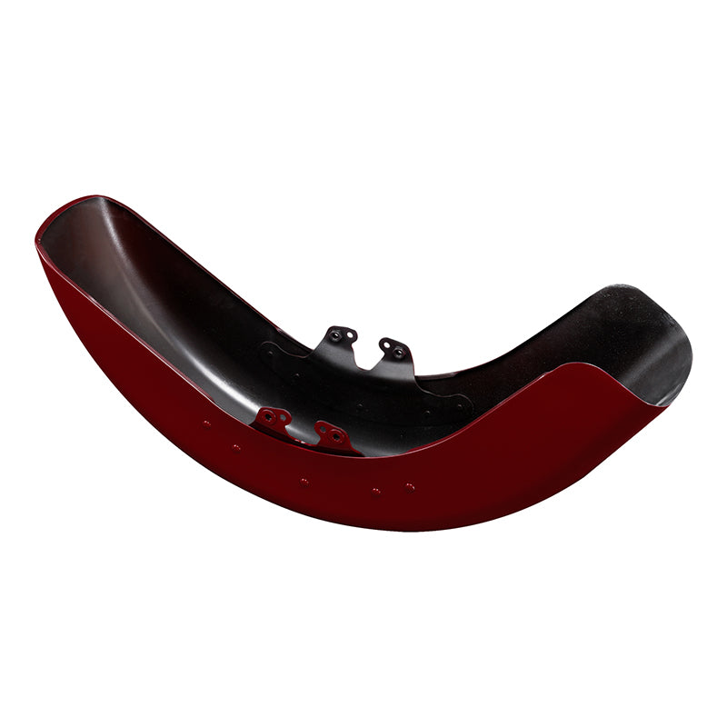 HR3 Billiard Red Motorcycle 18" Wide Tire Front Mudguard Fender For Harley Touring Models 2014-2023