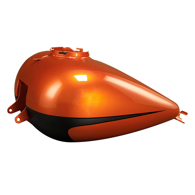 HR3 Scorched Orange / Black Denim CVO Fuel Gas Tank For 2008-2023 Harley Touring CVO Models