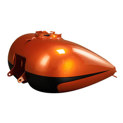 HR3 Scorched Orange / Black Denim CVO Fuel Gas Tank For 2008-2023 Harley Touring CVO Models
