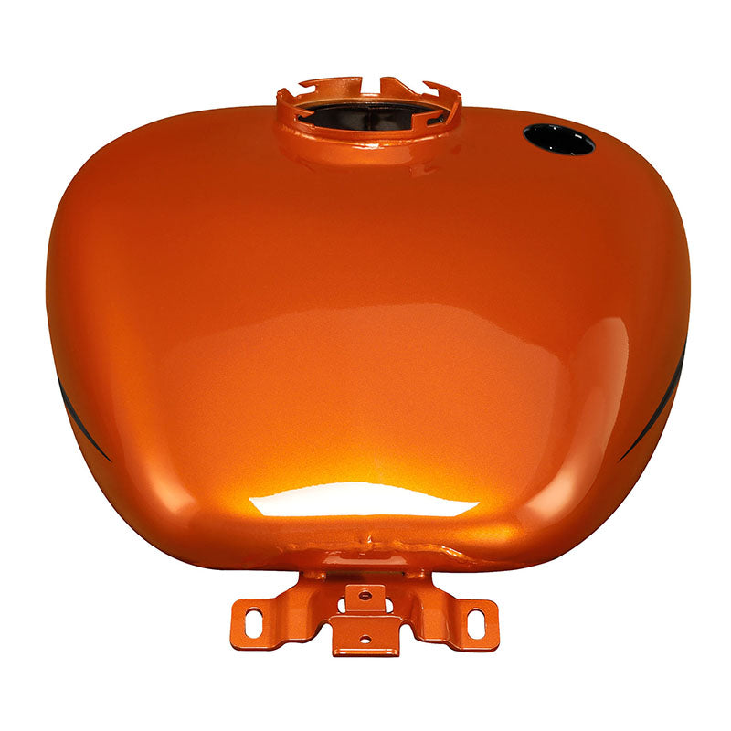 HR3 Scorched Orange / Black Denim CVO Fuel Gas Tank For 2008-2023 Harley Touring CVO Models