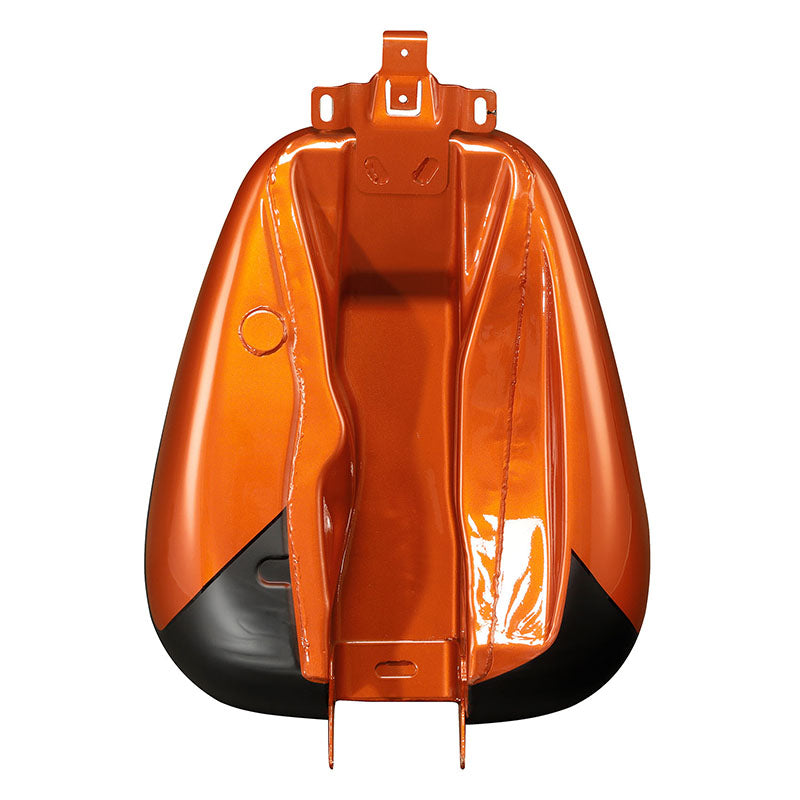 HR3 Scorched Orange / Black Denim CVO Fuel Gas Tank For 2008-2023 Harley Touring CVO Models