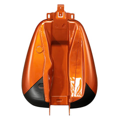 HR3 Scorched Orange / Black Denim CVO Fuel Gas Tank For 2008-2023 Harley Touring CVO Models