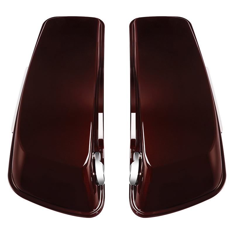 HR3 Midnight Crimson 5" Stretched Extended Saddlebags For Harley Touring 2014-2023