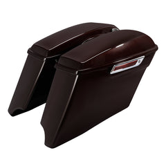HR3 Midnight Crimson CVO Stretched Saddlebags For 14-23 Harley Touring