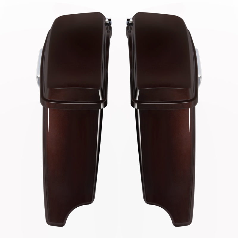 HR3 Midnight Crimson CVO Stretched Saddlebags For 14-23 Harley Touring