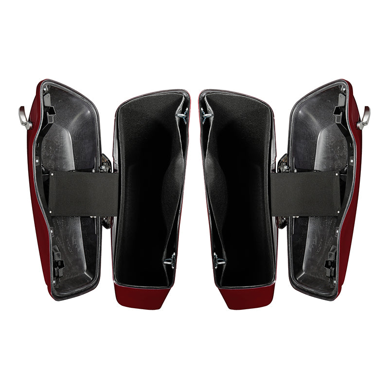 HR3 Billiard Red Hard Saddlebags (Regular) For 14-23 Harley Touring