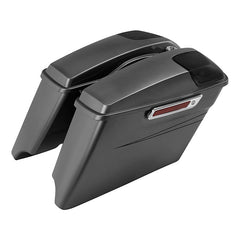 HR3 Charcoal Pearl CVO Stretched Saddlebags with Speaker Lids For 14-23 Harley Touring