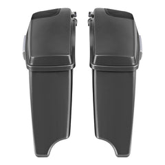 HR3 Charcoal Pearl CVO Stretched Saddlebags with Speaker Lids For 14-23 Harley Touring