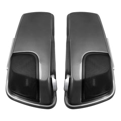 HR3 Charcoal Pearl CVO Stretched Saddlebags with Speaker Lids For 14-23 Harley Touring