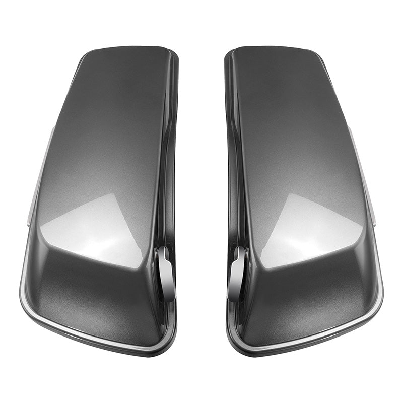 HR3 Charcoal Pearl 5" Stretched Extended Saddlebags For Harley Touring 2014-2022