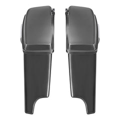 HR3 Charcoal Pearl 5" Stretched Extended Saddlebags For Harley Touring 2014-2022