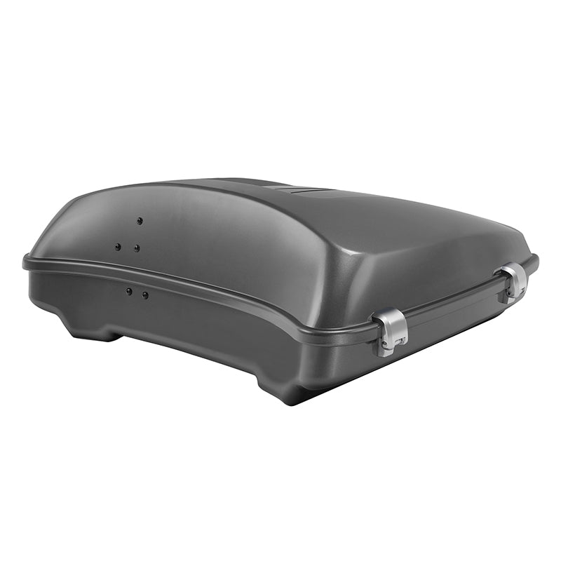 HR3 Charcoal Pearl Solid Color 5.5" Razor Style Touring Trunk Luggage For 14-24 Touring