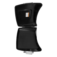 HR3 Charcoal Pearl Solid Color 5.5" Razor Style Touring Trunk Luggage For 14-24 Touring