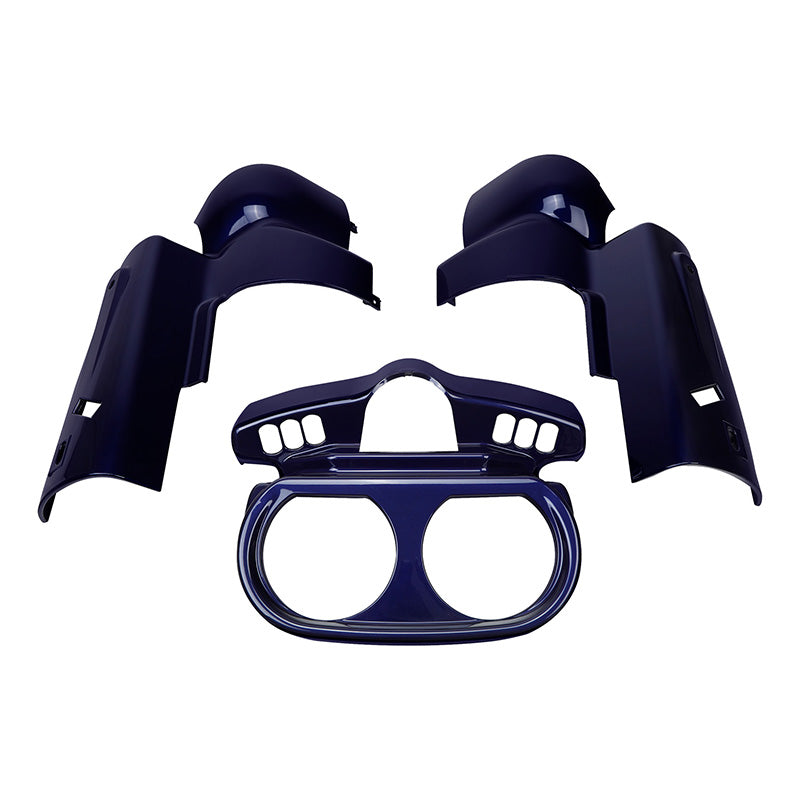 HR3 Zephyr Blue / Black Sunglo Instrument Housing 2018 ROAD GLIDE（FLTRX ）