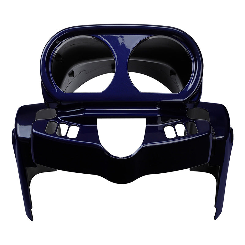 HR3 Zephyr Blue / Black Sunglo Instrument Housing 2018 ROAD GLIDE（FLTRX ）