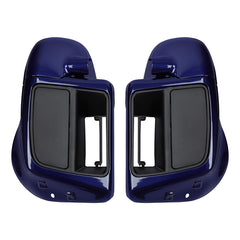 HR3 Zephyr Blue / Black Sunglo Vented Lower Fairing Kit For Harley Touring models 2014-2024