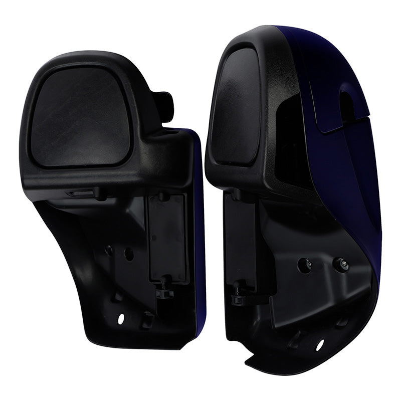 HR3 Zephyr Blue / Black Sunglo Vented Lower Fairing Kit For Harley Touring Models 2014-2023 (Fits water cooled models)