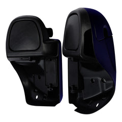 HR3 Zephyr Blue / Black Sunglo Vented Lower Fairing Kit For Harley Touring Models 2014-2023 (Fits water cooled models)
