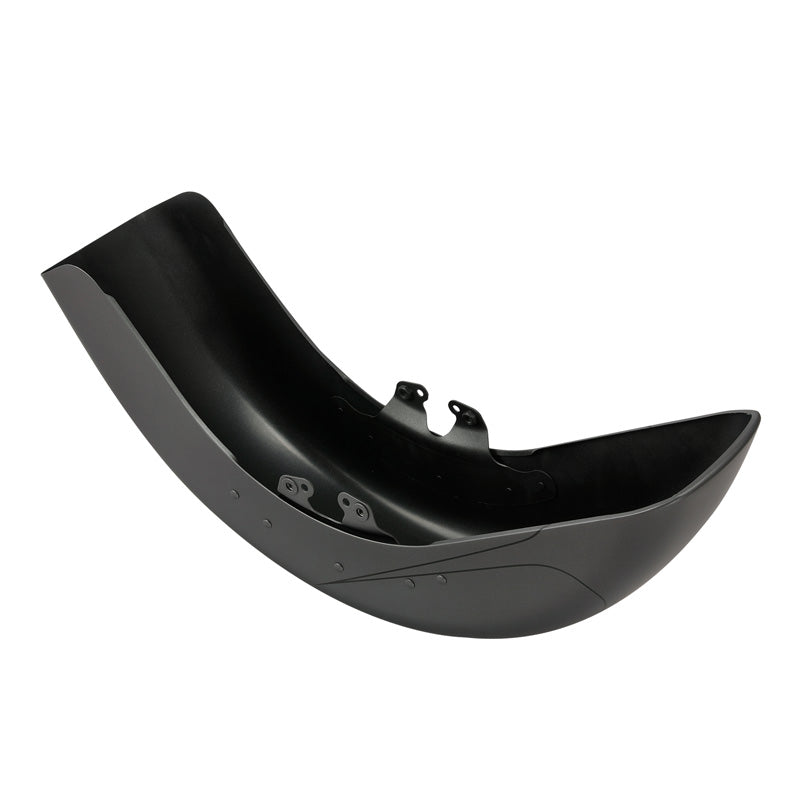 HR3 Charcoal Denim Motorcycle 18" Wide Tire Front Mudguard Fender For Harley Touring Models 2014-2023