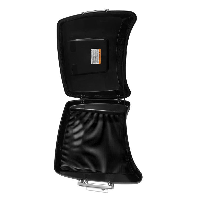 HR3 Charcoal Denim 5.5" Razor Style Touring Trunk Luggage For 14-24 Touring