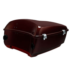 HR3 Mysterious Red Sunglo/ Velocity Red Sunglo King Size Touring Trunk Luggage with Speaker Cut Outs For 14-24 Harley Touring