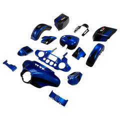 HR3 Candy Cobalt / Indigo Ink Complete Body Fairing Kit For Harley CVO Street Glide FLHXSE 14-23