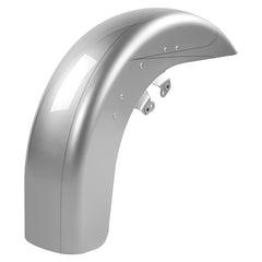 HR3 Brilliant Silver Pearl Motorcycle 18" Wide Tire Front Mudguard Fender For Harley Touring Models 2014-2023