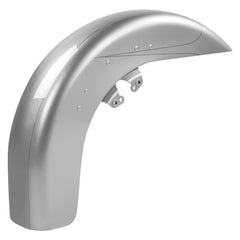 HR3 Brilliant Silver Pearl Motorcycle 18" Wide Tire Front Mudguard Fender For Harley Touring Models 2014-2023