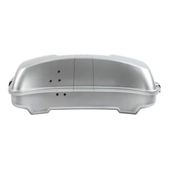HR3 Brilliant Silver Pearl 5.5" Razor Style Touring Trunk Luggage For 14-24 Touring