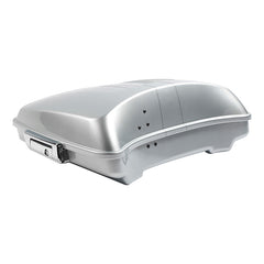 HR3 Brilliant Silver Pearl 5.5" Razor Style Touring Trunk Luggage For 14-24 Touring