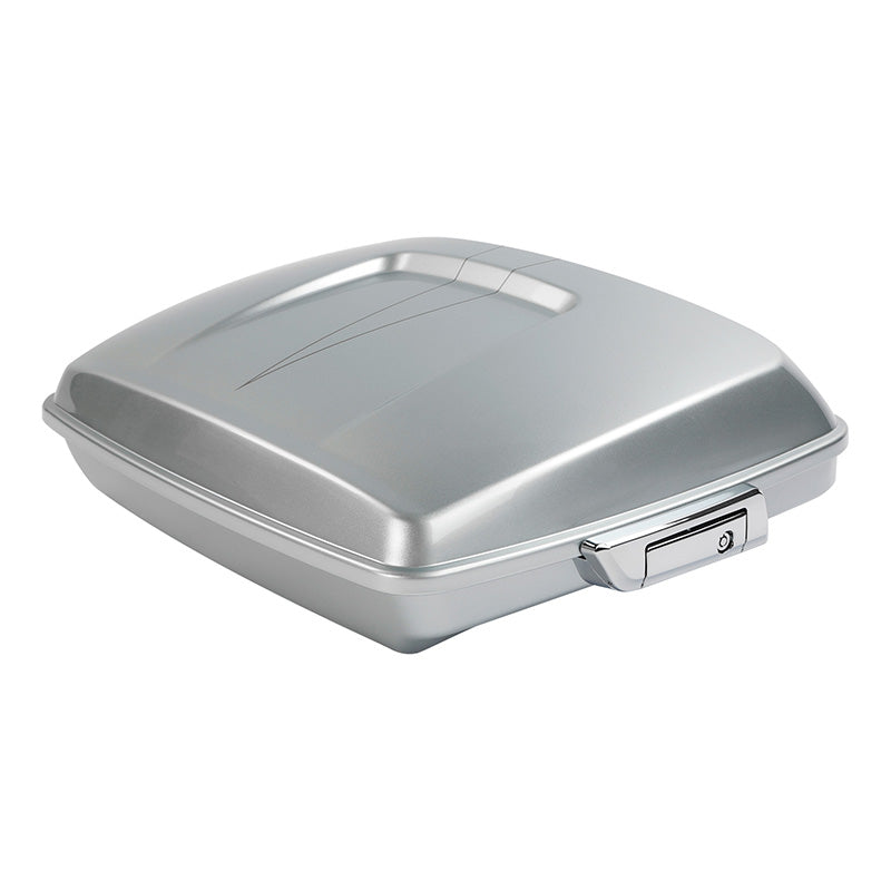 HR3 Brilliant Silver Pearl 5.5" Razor Style Touring Trunk Luggage For 14-24 Touring