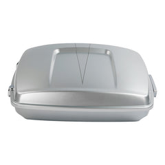 HR3 Brilliant Silver Pearl 5.5" Razor Style Touring Trunk Luggage For 14-24 Touring